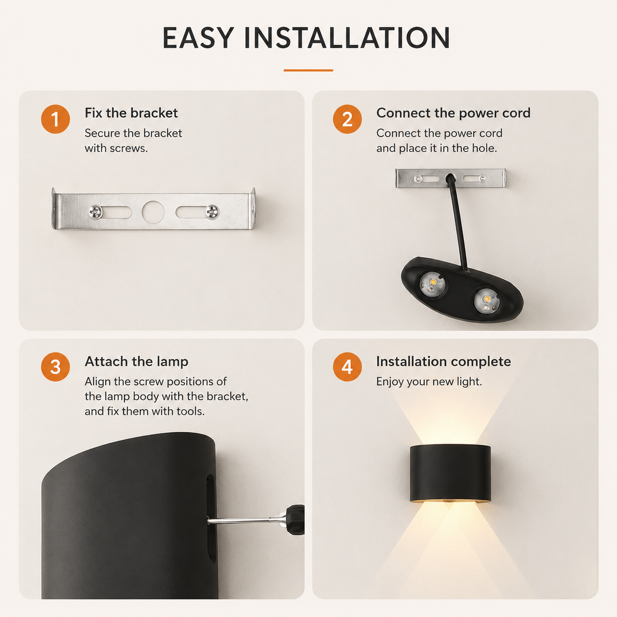LED Wall Lamp 4/6/8/10 Outdoor Wall Lamps Up And Down