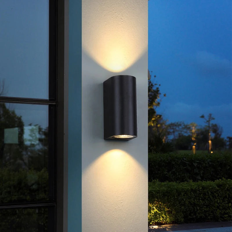 Waterproof LED Outdoor Wall Lamp IP65 Upper Lower Lighting Porch Garden Lamp