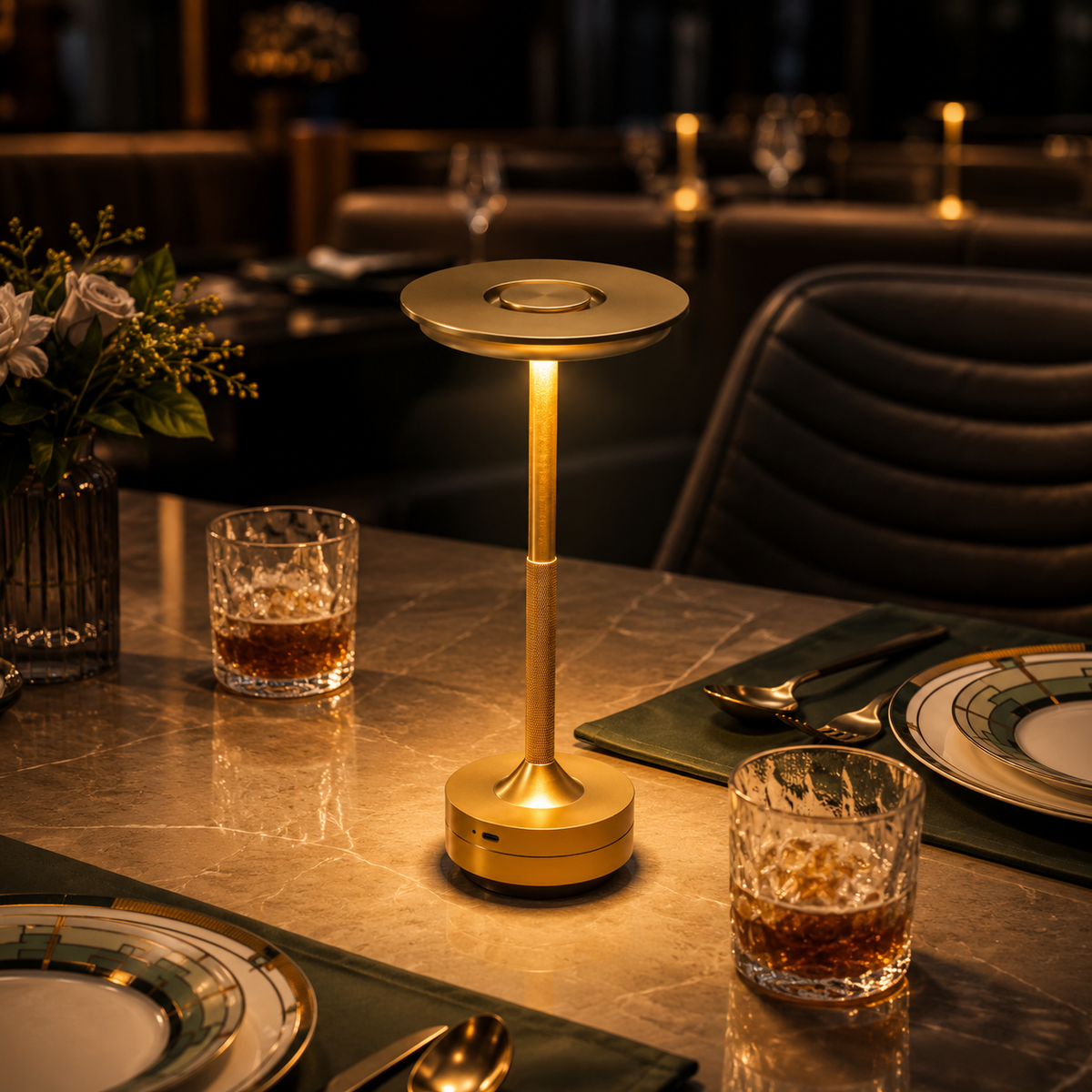 Rechargeable Wireless Table Lamp for Bedroom, Rechargeable, Touch Lamp, Camping Candle, Creative, USB-C, Desk Lamp