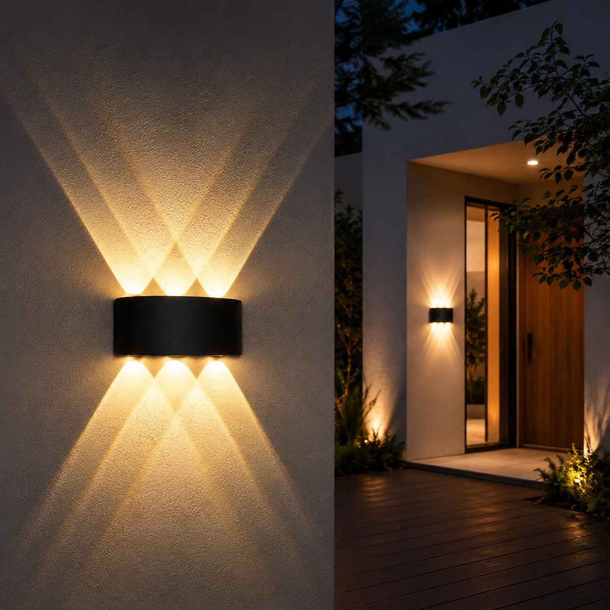 LED Wall Lamp 4/6/8/10 Outdoor Wall Lamps Up And Down