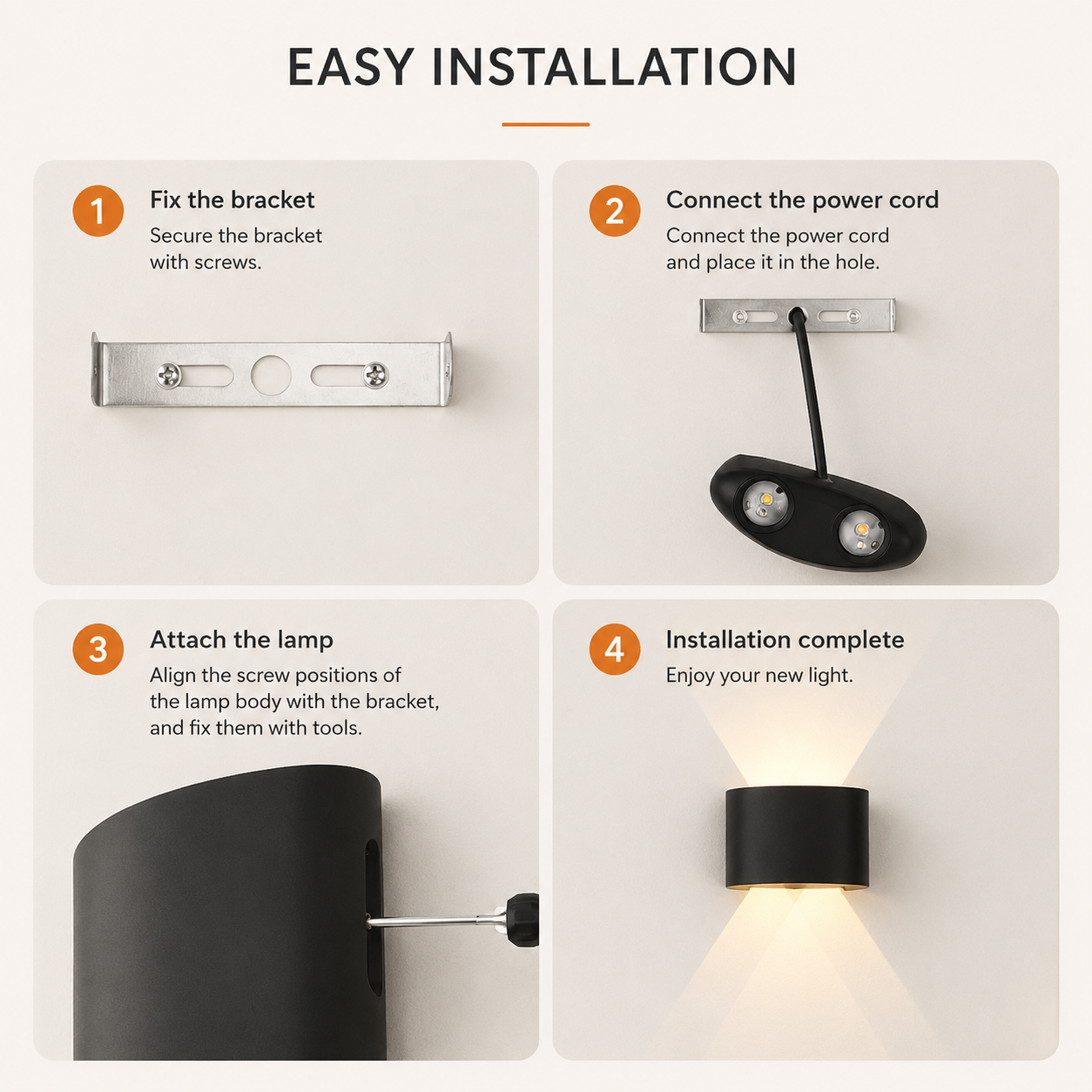 LED Wall Lamp 4/6/8/10 Outdoor Wall Lamps Up And Down