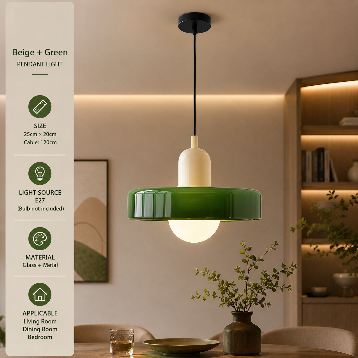 Nordic Glass Bauhaus Dining Room Chandelier