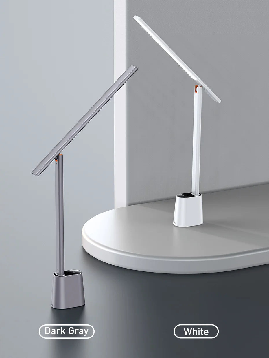 LED Desk Lamp Eye Protection Study Dimmable Office Light Foldable Table Lamp Smart Adaptive Brightness Bedside Read Lamp