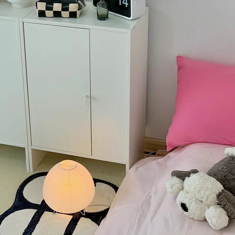 Japanese Lantern Led Table Lamp Living Room Bedroom Bedside