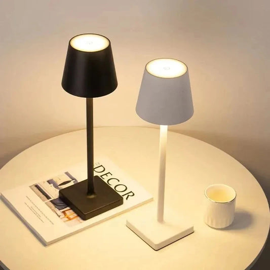 LED Desk Lamp Usb Rechargeable Touch Table Lamp Bar Restaurant Ambiance Wireless