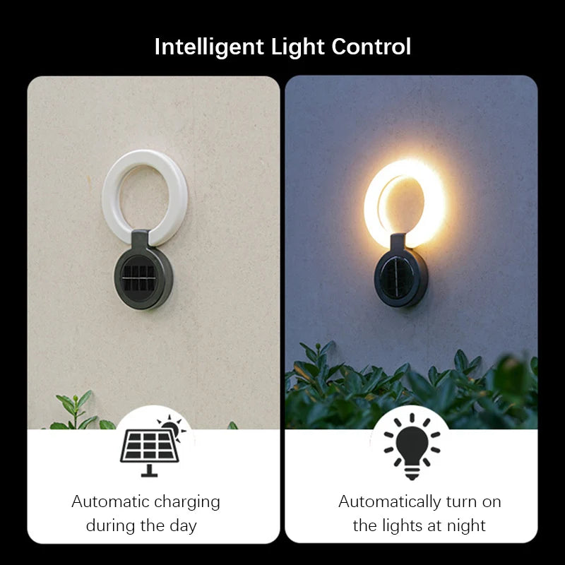 1 or 4 Pack Solar Outdoor Lights, LED Waterproof Atmosphere Light, Warm White Lamp, for Garden Fence Buried Lawn Porch Walkway Deco