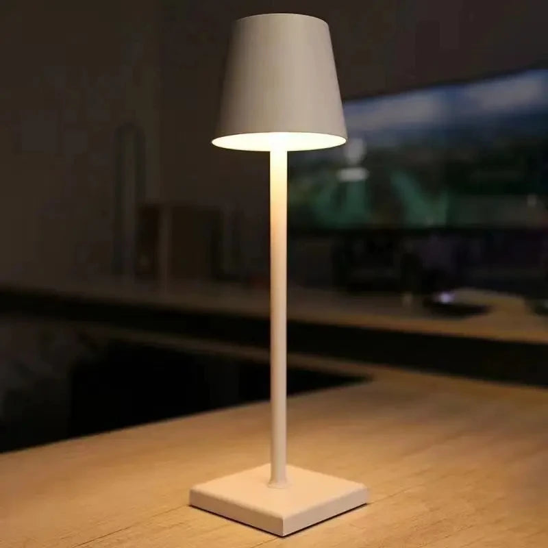 LED Desk Lamp Usb Rechargeable Touch Table Lamp Bar Restaurant Ambiance Wireless