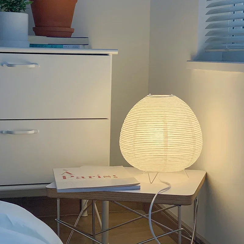 Japanese Lantern Led Table Lamp Living Room Bedroom Bedside