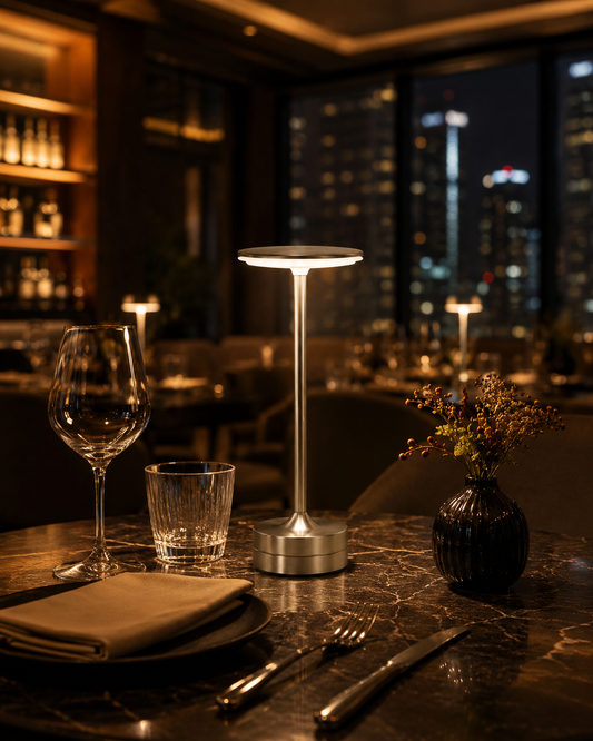 LED Table Lamp Touch Sensor Night Light USB Rechargeable Portable Bedroom Night Light Wireless Reading Lamp Restaurant Hotel Bar